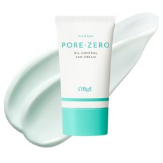 OBge 포어 제로 오일 컨트롤 선크림 SPF50+ PA++++, 50ml, 1개