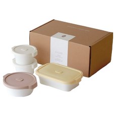 Iwooa 溫氣 陶瓷冷凍飯碗2入 + 湯碗 + 蒸籠 B款套組, 1套, 混合色