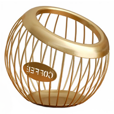 Flori 短款風格咖啡膠囊收納盒, 1個, 01 金色