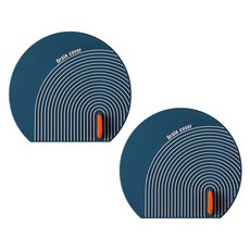 Hanbomnuri 矽膠防臭排水孔蓋 2入, 藍色