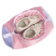 Haebbi-jeong 鞋子洗衣袋 洗衣機專用 鞋套, 1個, 03 粉紅色
