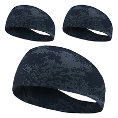 Cashrich 男士跑步運動慢跑自行車登山用吸汗髮帶, 3個, 類型 9