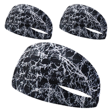 Cashrich 男士跑步運動慢跑自行車登山用吸汗髮帶, 3個, 類型 4