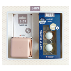 BIBS Couture 奶嘴禮盒組 夜光, 0-6m, 1套, 腮紅