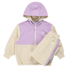 New Balance Kids 兒童款OUTDOOR ADVENTURE梭織配色連帽抓毛套裝