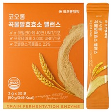 KOLON PHARMA 穀物發酵酵素 平衡 30入, 1個, 90g