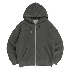 ILLUSO 600G 色染水洗連帽拉鍊外套