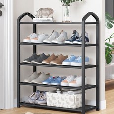 Soso House 組裝式簡約玄關鞋櫃 5層, 黑色