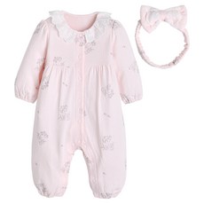 moimoln 新生兒用Dana竹纖維雙層太空服套裝 M244UUN41P