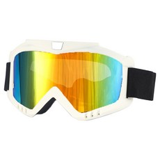 EMPIRE Bellox 滑雪 防風 滑雪板 自行車 水上滑雪 水上活動 登山 護目鏡, 1個, 白色 + 金色