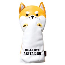 A Meda秋田高爾夫球桿頭套 適用於開球桿, YELLOW + GOLD, 1個