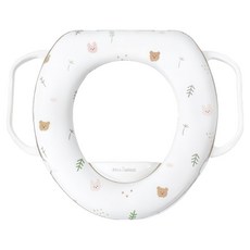 AttiRabbit 幼兒用軟式免治馬桶兩用附把手馬桶蓋, 兔子森林