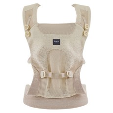 리안 신생아용 브리즈핏 니팅메쉬 아기띠, 크림아이보리