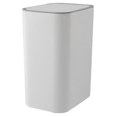 원터치 심플 냄새차단 휴지통 BRP1408, 화이트