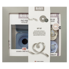 BIBS x Liberty經典印花禮盒組, 0-18m, 1套, 寶貝藍