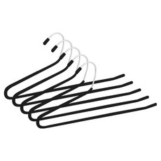 월드크린 논슬립 바지걸이, 블랙, 5개