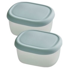 실리팟 국내생산 실리콘 밀폐용기 블루버블 소 103 x 80 x 50 mm, 2개, 180ml