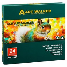 東亞PMS Artwork 壓克力筆, 24色, 1個