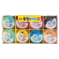 아가플러스 토핑 가득 젤리 슬라임 220g x 8p 세트, 혼합색상, 1세트