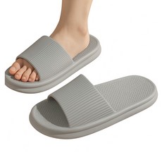 XTER 簡便靜音情侶室內拖鞋, 2個, 灰色