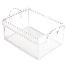 TIMLEI 加厚鋼架帶蓋衣物收納盒/抽屜收納箱/收納筐 帶提手 大, 1個, 透明色