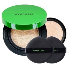 evercell Cell Youth完美淡斑水光亮澤提亮氣墊粉餅 14g+補充裝 14g組, 1個, 21號燈