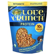 NATURE'S PATH Love Crunch黑巧克力杏仁奶油蛋白, 1個, 312g