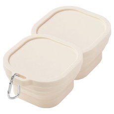 Mindea 食品級矽膠摺疊碗 750ml, 2個, 白色