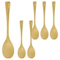 Premier 不鏽鋼點心匙, 6個, 金色