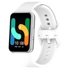 리아몬트 갤럭시 핏3 스포츠 밴드 실리콘 스트랩, 1개, 화이트