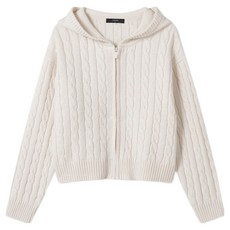 TOPTEN10 女款小羊毛混紡連帽開襟衫 MSE4EC2521