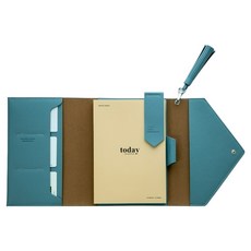 FunnYmade 流蘇皮革日記本, 霧藍色