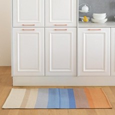 ORIGO 手工編織棉質廚房玄關浴室地墊, 橘色