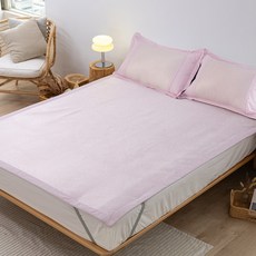 JINDACHI 金大器 頂級透氣軟藤涼蓆組 床蓆 + 枕蓆, 心動粉