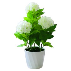 Floral M 夏日浪漫京都繡球雪之戀仿真花禮, 白色, 1件