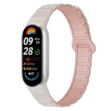 스페이스쉴드 마그넷 링크 실리콘 스트랩, 스타라이트샌드핑크, 1개 스타라이트샌드핑크, 1개