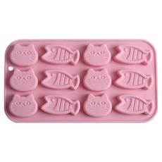모노젠트 고양이 물고기모양 DIY 수제비누 핸드메이드 방향제 실리콘 몰드 트레이