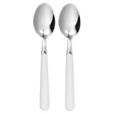 EXCELSA Trendy咖啡匙, 銀色 + 白色, 2個