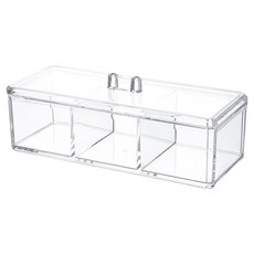 Winprice bella 壓克力小物收納盒 隔板型, 透明, 1個