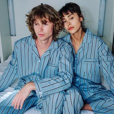 오프아워 코코아 코튼블렌드 긴팔 잠옷 세트