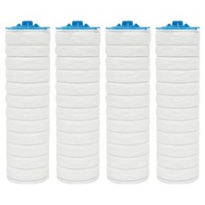 AQUADUO SF-150 蓮蓬頭用經濟型補充濾芯, 無香, 4個