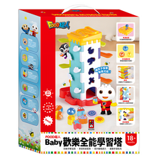 FOOD超人 BABY歡樂全能學習塔, 1個, 紅色