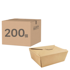 萬福 牛皮打包信封盒 2號 1400ml, 1箱, 200個裝