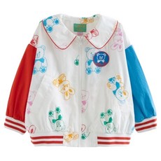 I LOVE J 兒童/幼兒 Melmel 熊兔領棉質拉鍊外套