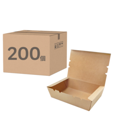 萬福 純牛皮四扣盒 1200ml, 1箱, 200個裝