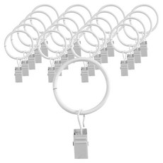 더원홈데코 커튼 집게링 32mm, 20개, 화이트