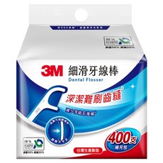 3M TM細滑牙線棒補充包 ECO包裝, 400個裝, 1個