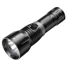 SMILING SHARK 微笑鯊 強光潛水手電筒 短款 SDQ20A, 1個, 黑色