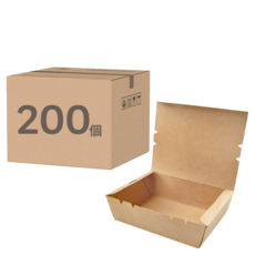 萬福 純牛皮四扣盒 900ml, 1箱, 200個裝