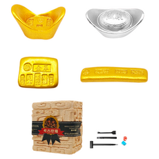 幸福 漂亮 可愛 挖掘套組 尋寶 隨機2入 寶物挖掘 12 x 12 cm, 1套